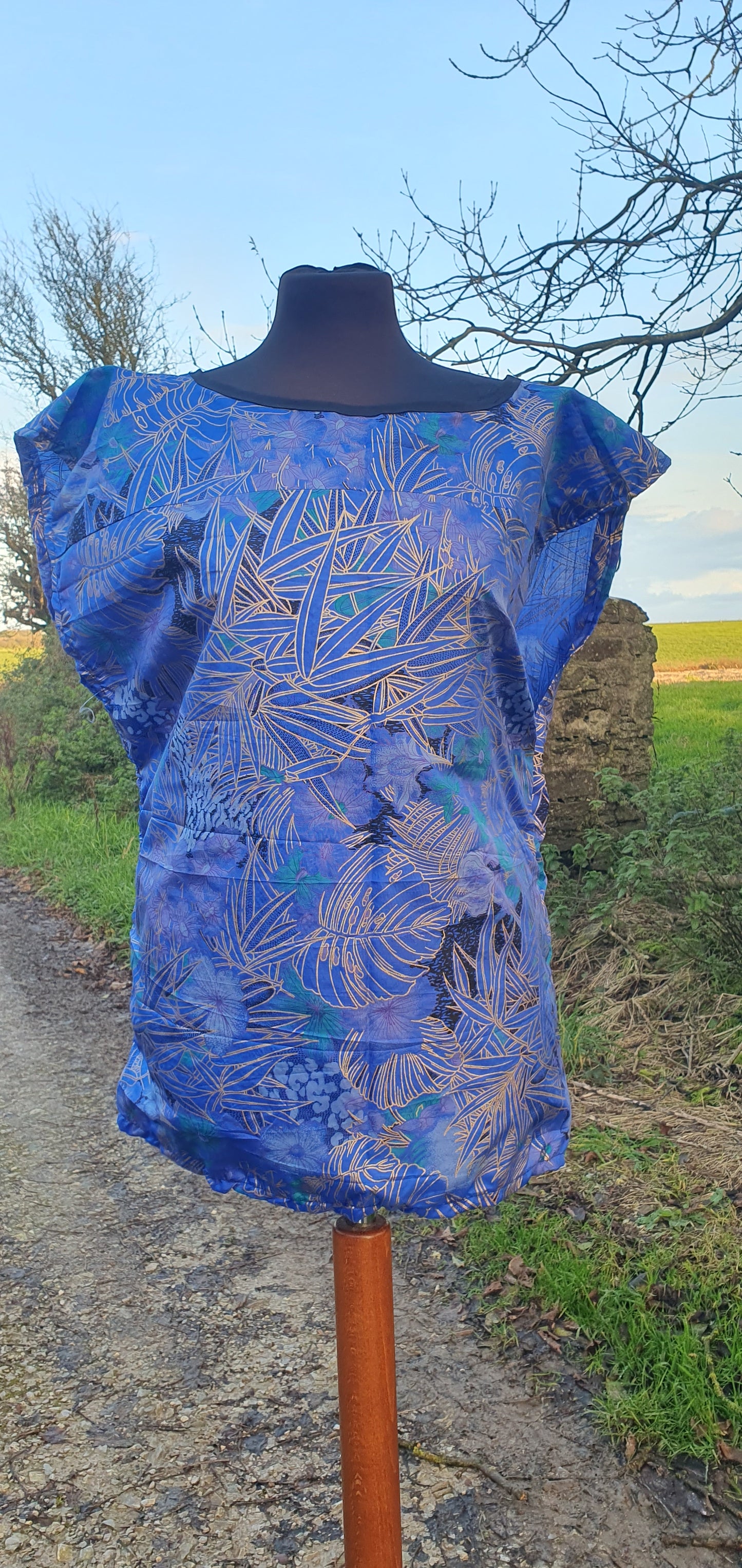 Reworked Silk Top