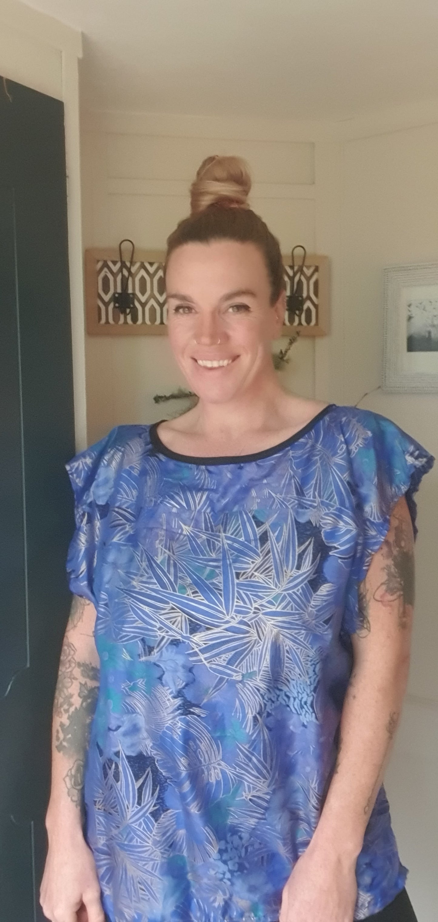 Reworked Silk Top