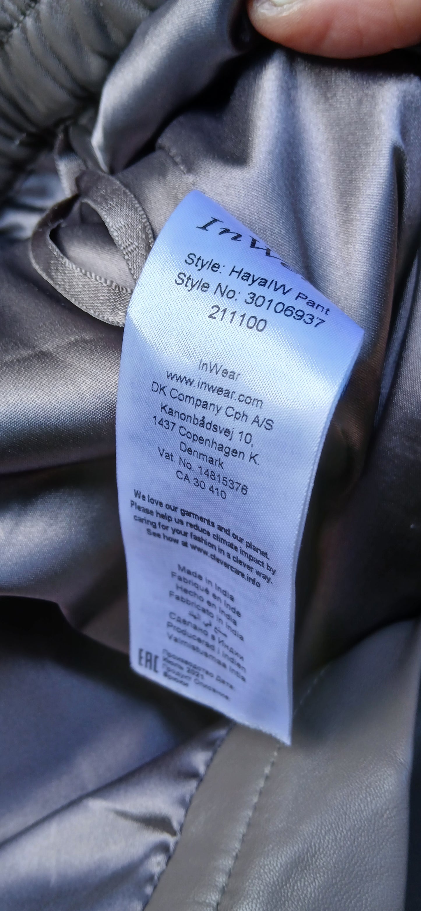 Inwear leather pants size 12