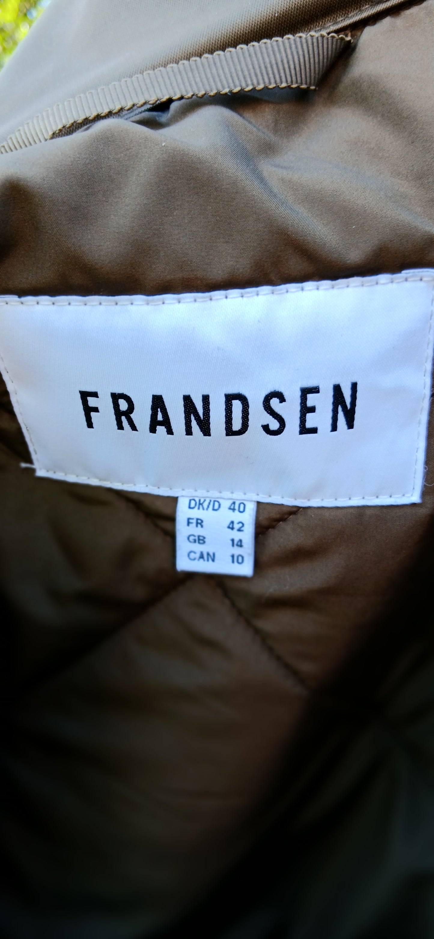 Frandsen Coat size 14