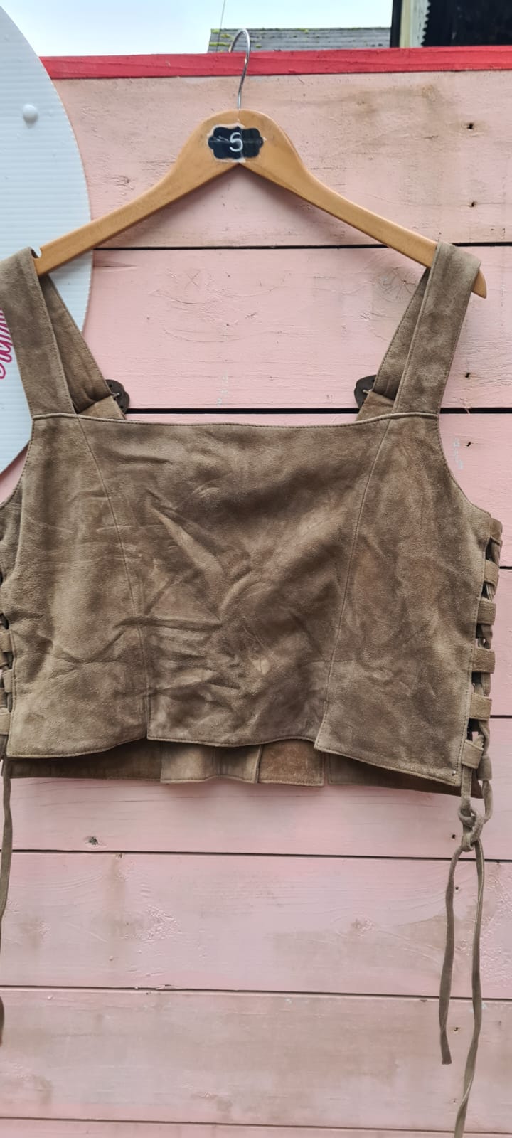 Vintage leather corset size 14