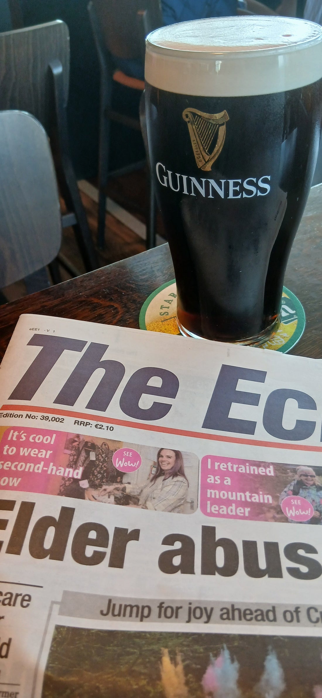 Peach vintage on the page...and the Camino