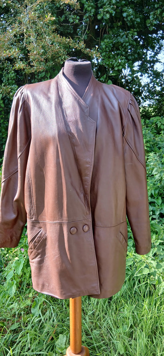 Vintage leather jacket size 16