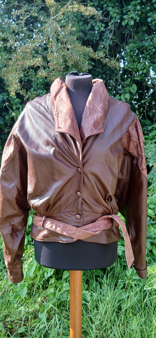 Vintage leather Jacket size 12