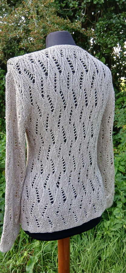 Hand knitted cardigan size 10