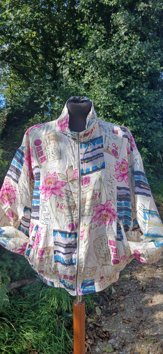 Vintage silk bomber size 14