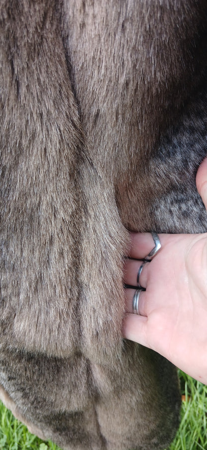 Vintage faux fur coat small