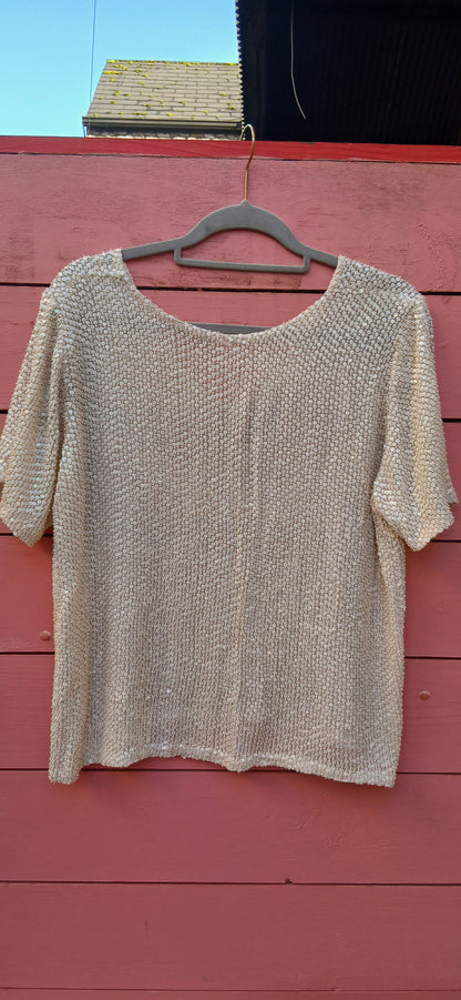 Vintage silk top size 14