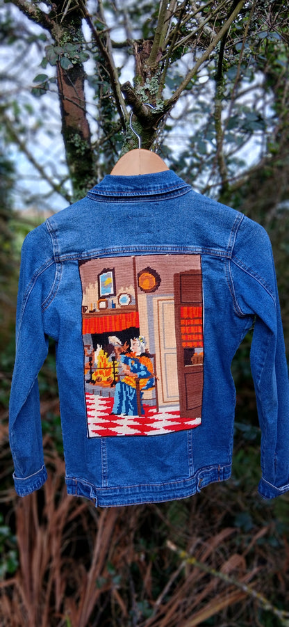 'Firestarter' reworked denims size 10