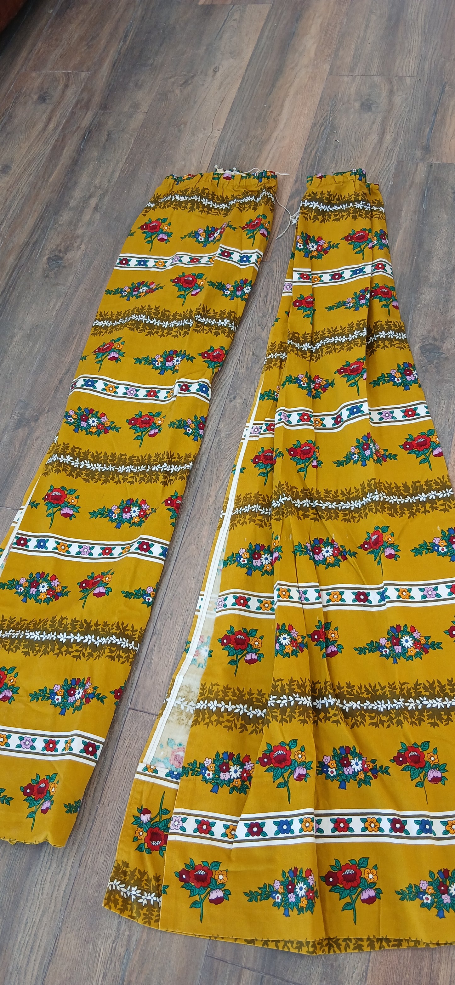 Vintage curtains drop 50'