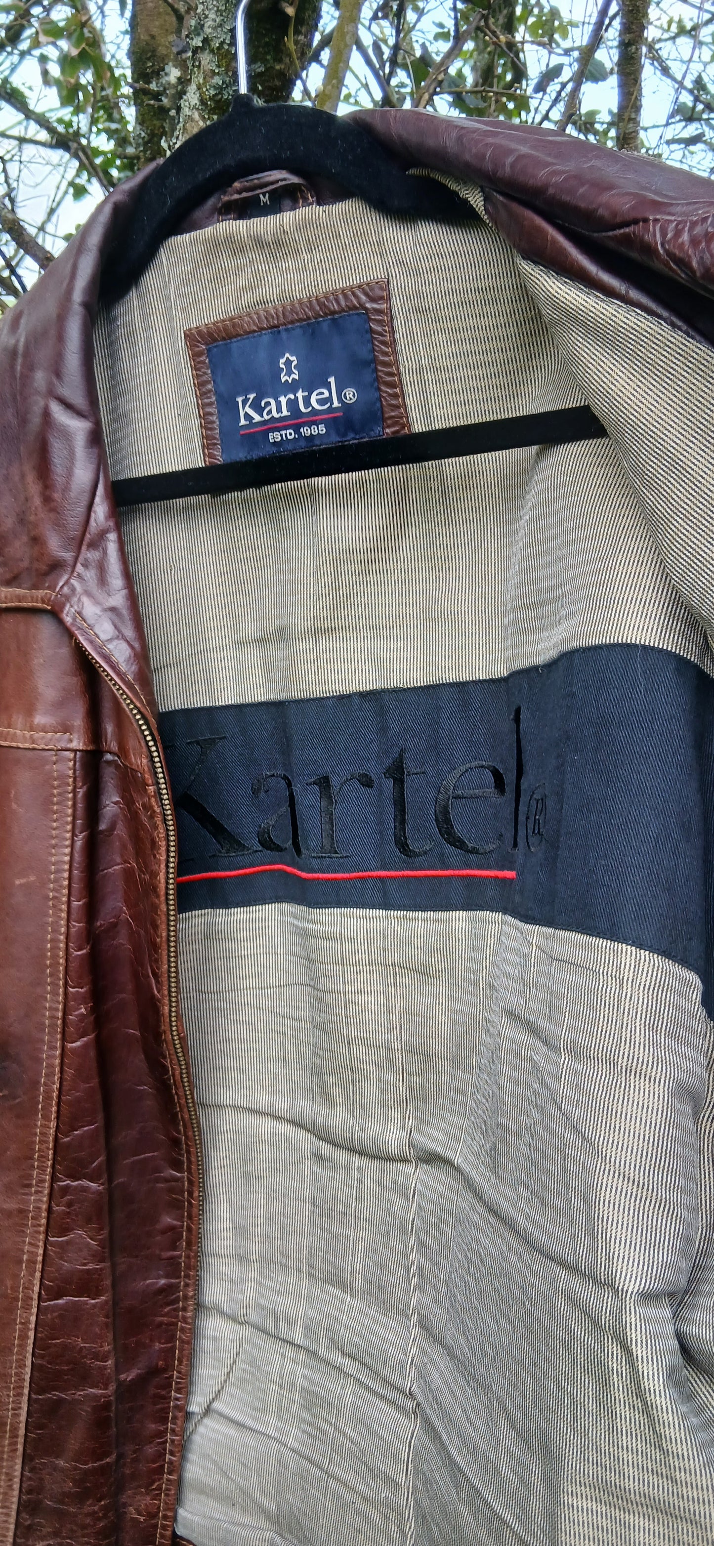 Vintage leather jacket XL