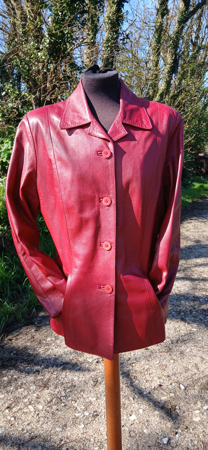 Vintage leather Jacket size 14