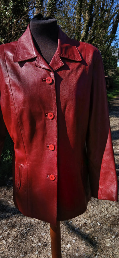 Vintage leather Jacket size 14