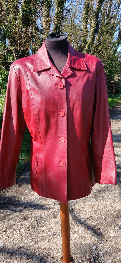 Vintage leather Jacket size 14