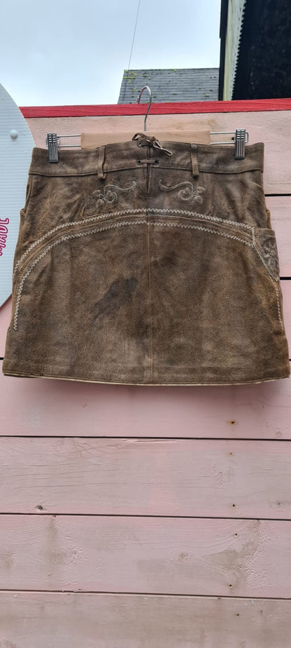 Vintage leather skirt size 12/14