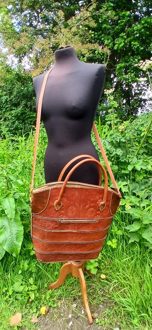 Antique leather bag