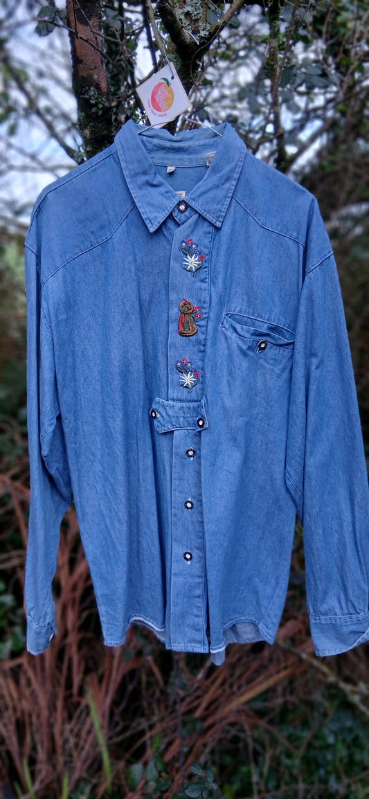 'Edelweiss' cotton denim size 20