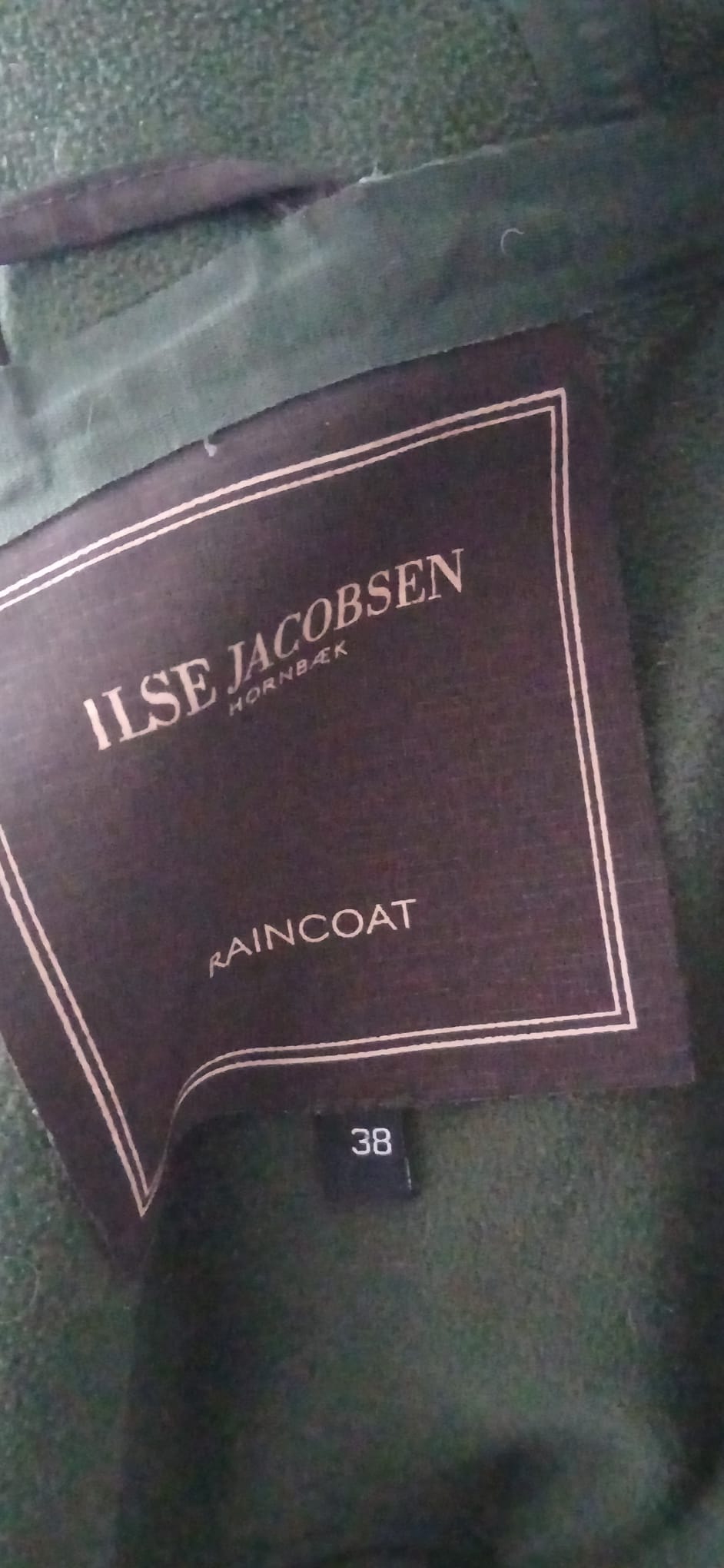 ILSE Jacobsen raincoat size 10