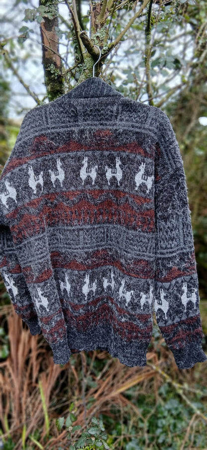 Vintage wool cardigan xl