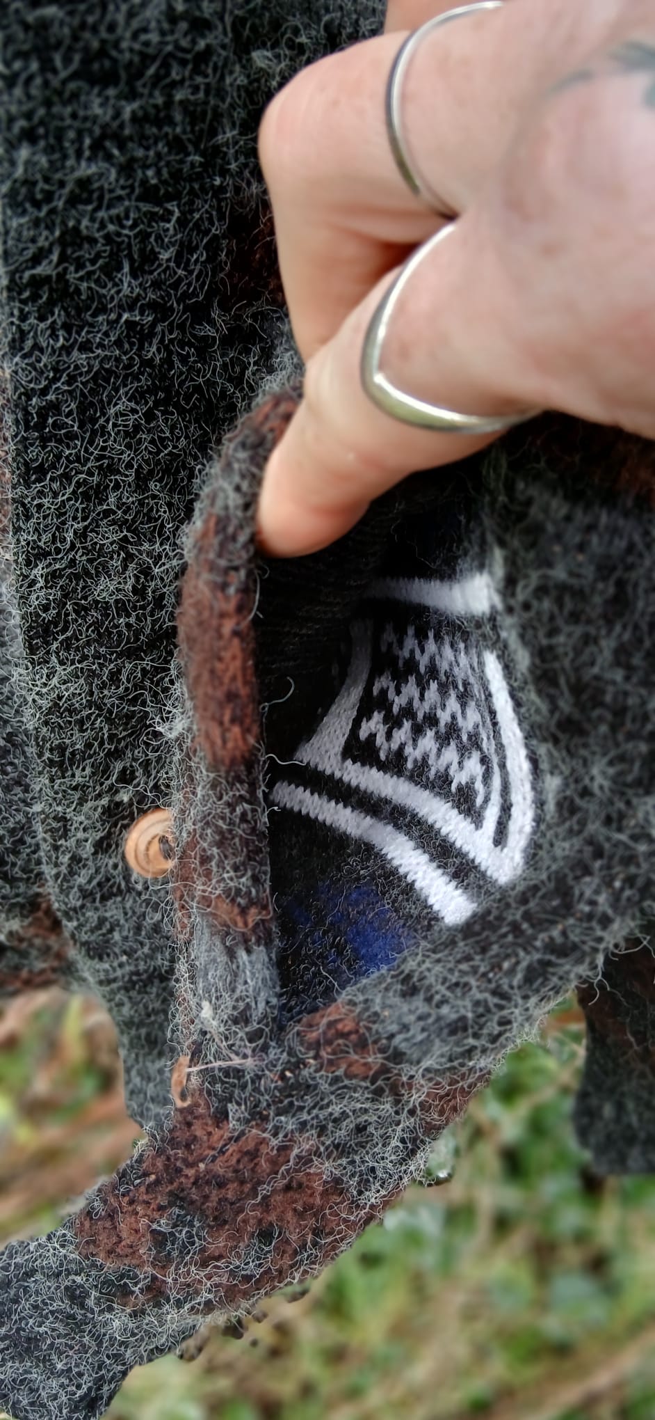 Vintage wool cardigan xl