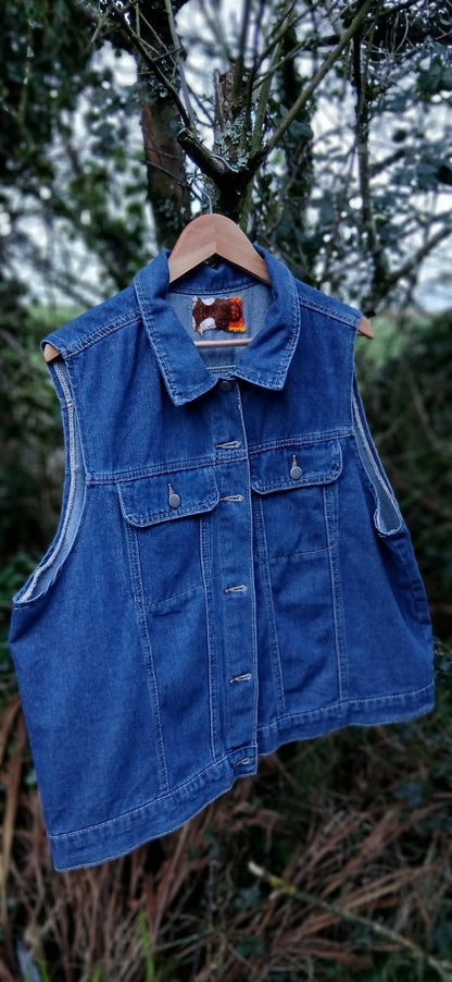 'Like a Prayer' Reworked denim size 18