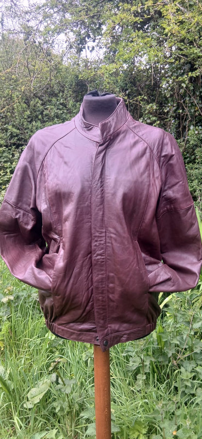 Vintage leather jacket size 14