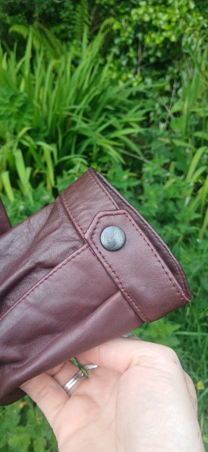 Vintage leather jacket size 14