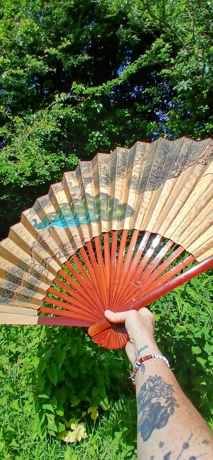 Asian vintage wall fan