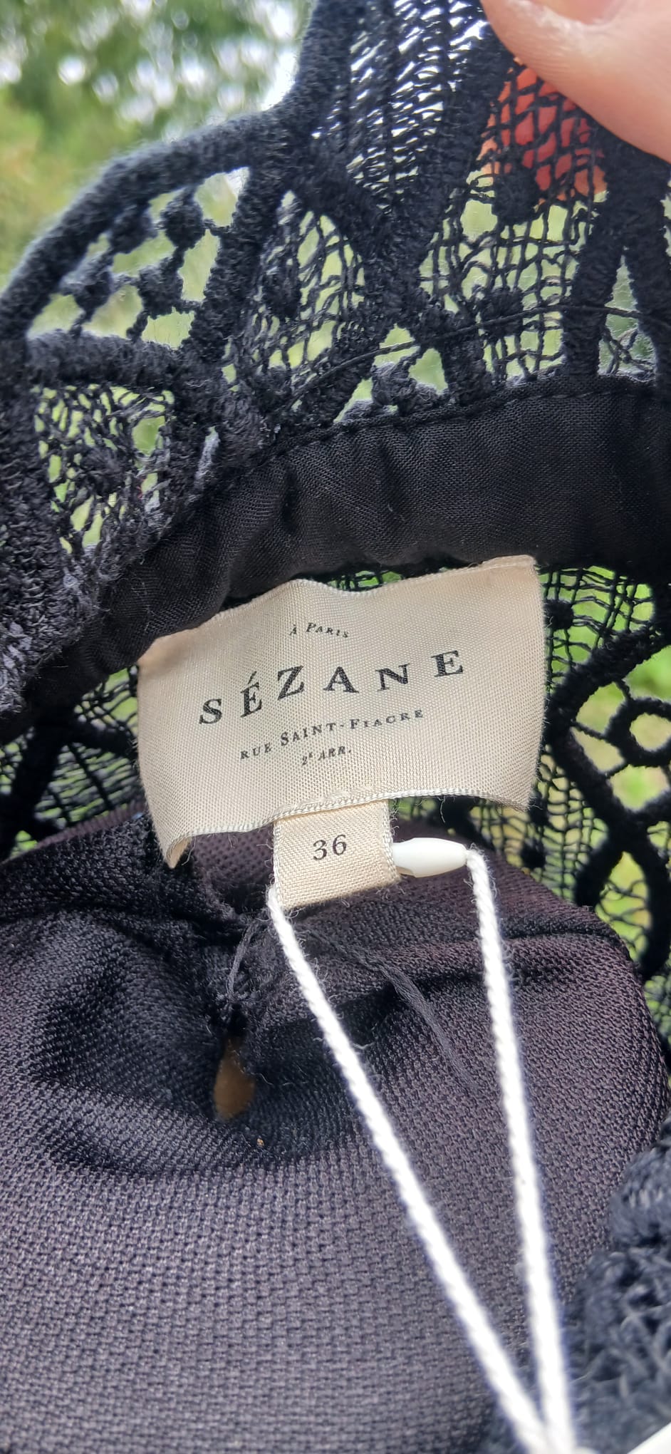 Sezane chio blouse size 8
