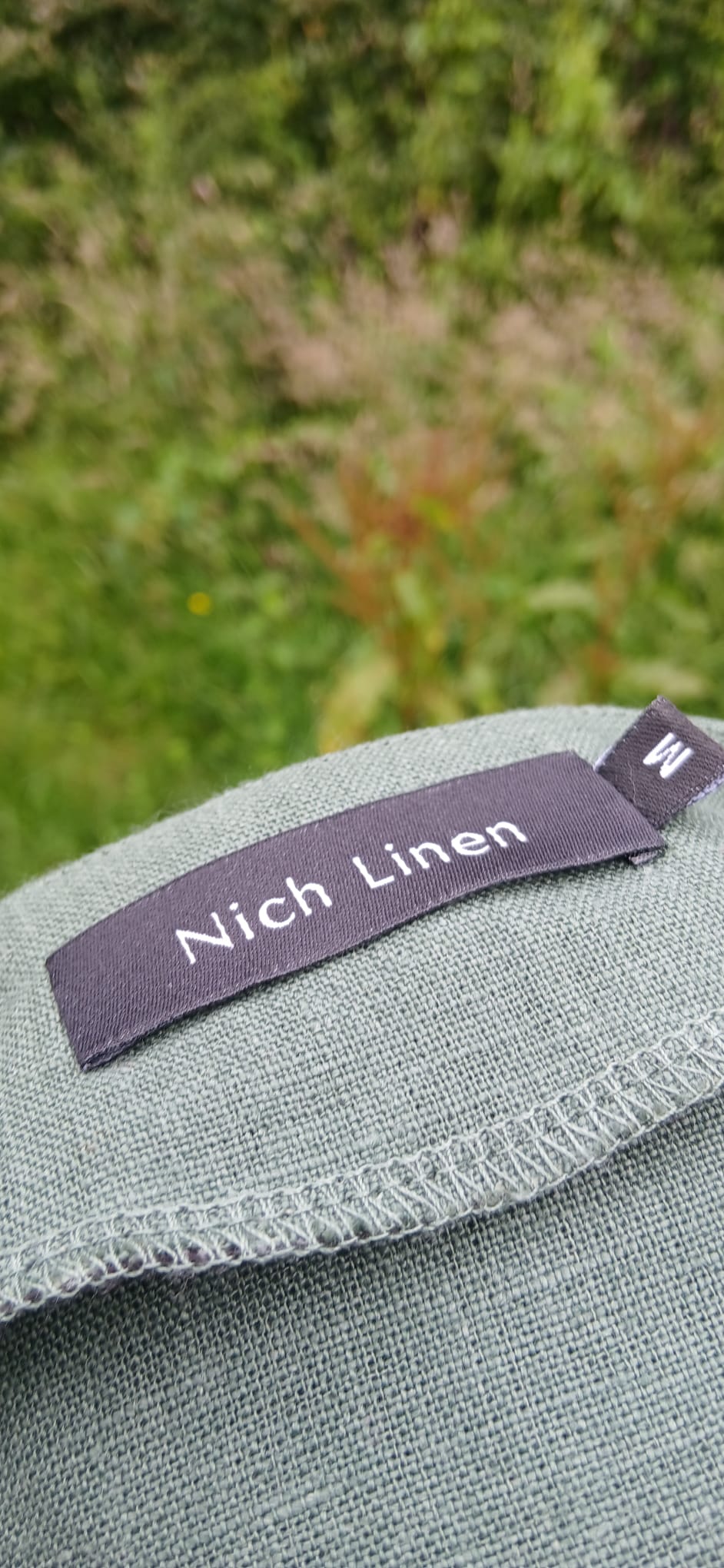 Sage linen dress size 12