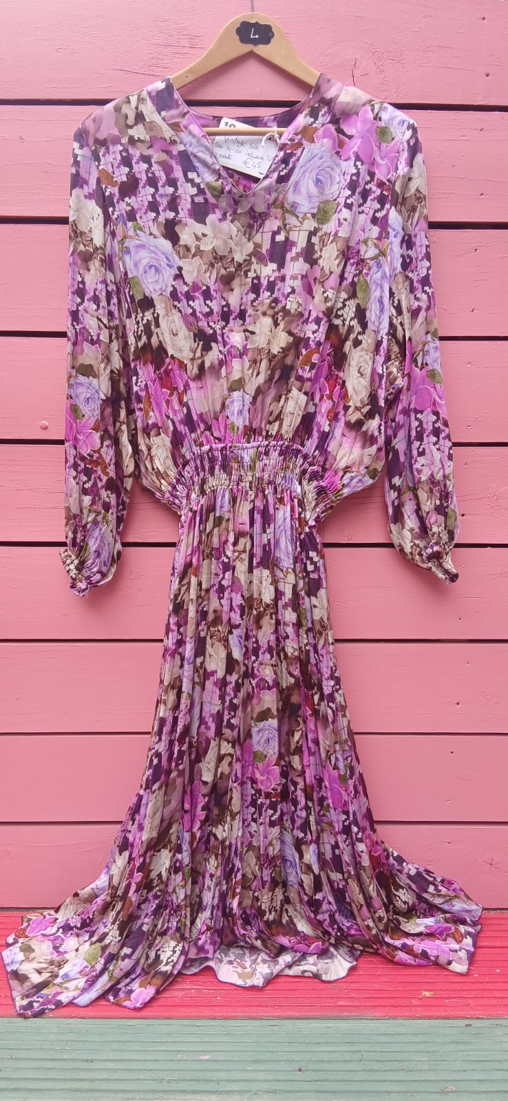 Vintage silk dress one size