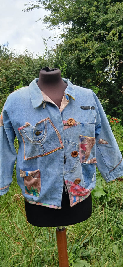 Reworked denim size 8