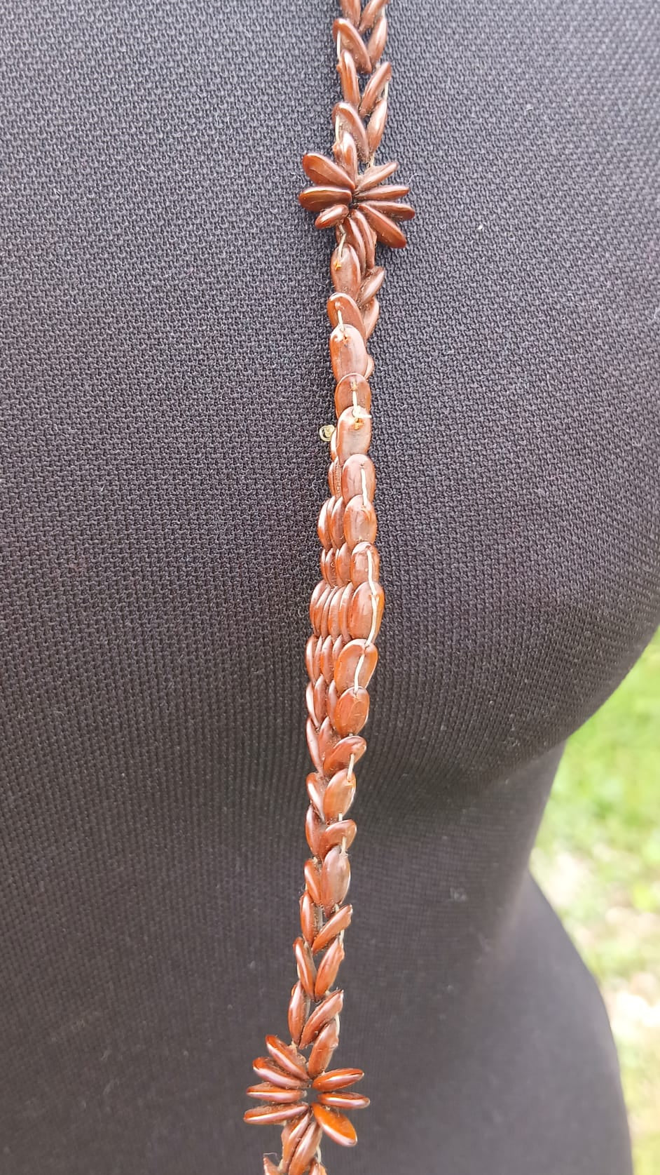 Vintage Handmade Appleseed Necklace