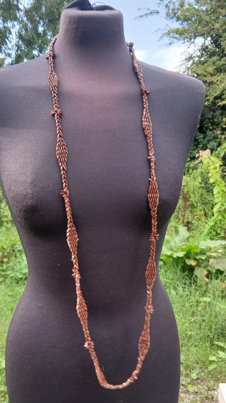 Vintage Handmade Appleseed Necklace