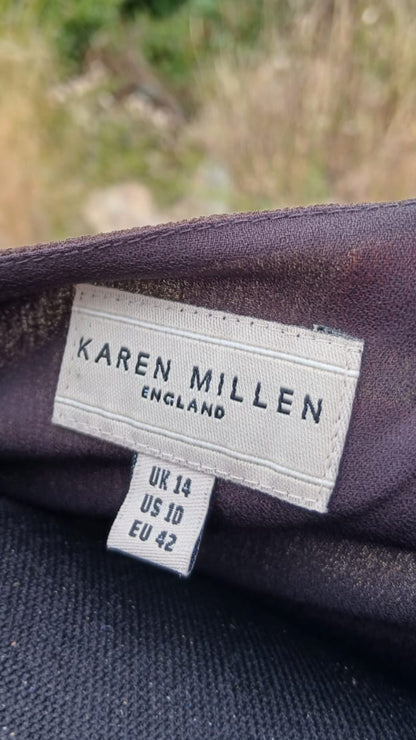 Karen Millen Floral Midi Dress size 10