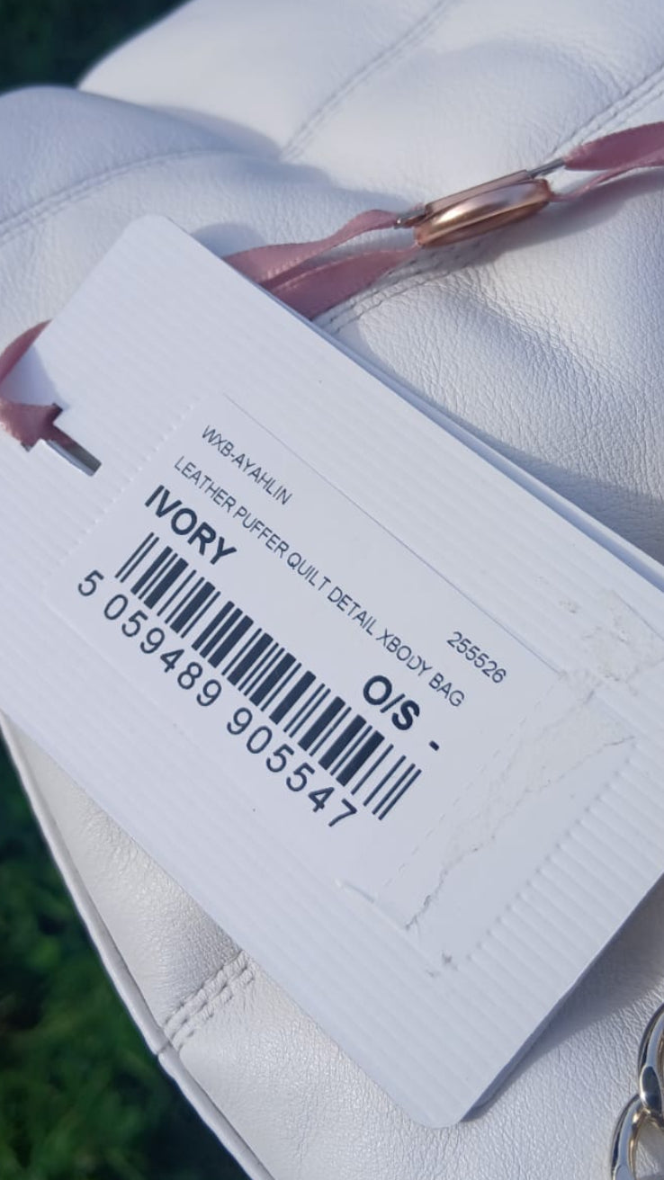 Ted Baker Ivory Leather Crossbody Bag