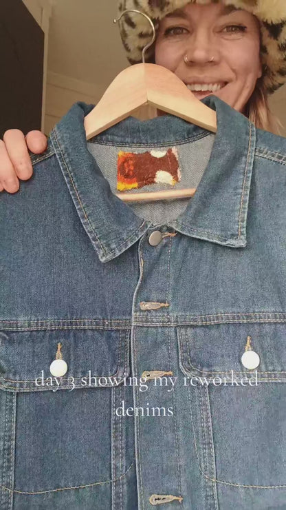 'Like a Prayer' Reworked denim size 18
