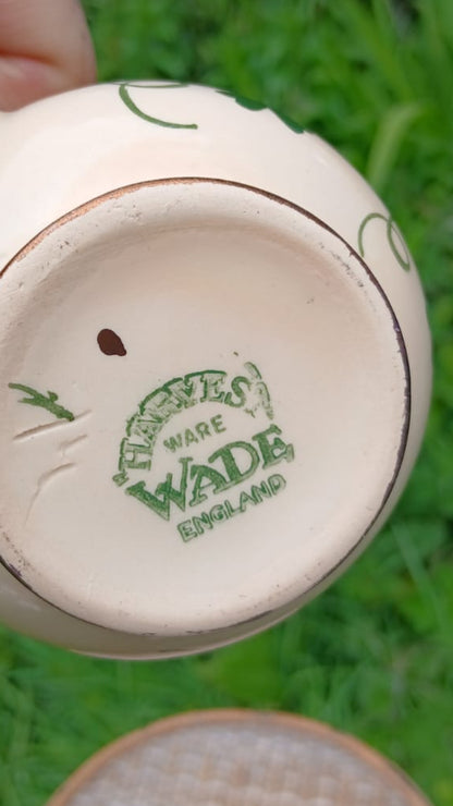 Pitcher base, showing the green 'Wade Ware England' logo. 